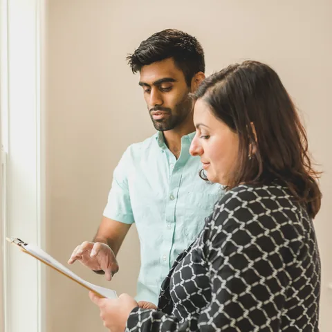 Insurance advisor providing expert guidance to a client