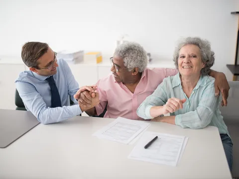 Insurance advisor discussing coverage options with a client